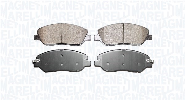 Magneti Marelli Bremsbelagsatz, Scheibenbremse [Hersteller-Nr. 363916060880] für Hyundai, Ssangyong, Kia
