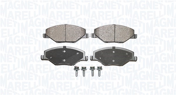 Magneti Marelli Bremsbelagsatz, Scheibenbremse [Hersteller-Nr. 363916060876] für Skoda, VW
