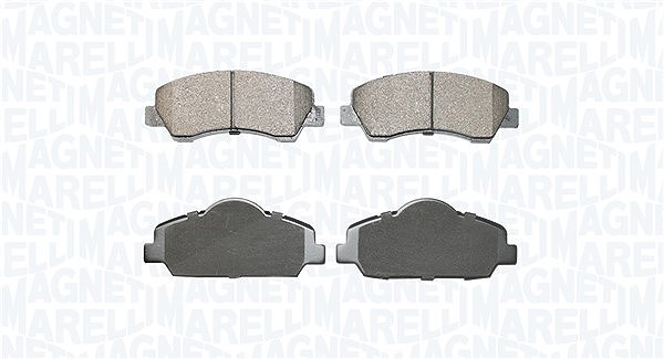 Magneti Marelli Bremsbelagsatz, Scheibenbremse [Hersteller-Nr. 363916060875] für Peugeot, Citroën