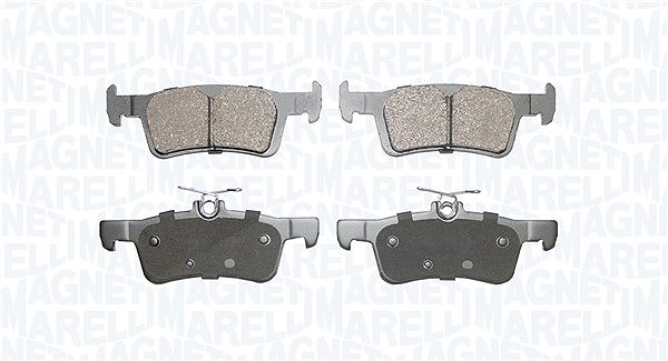 Magneti Marelli Bremsbelagsatz, Scheibenbremse [Hersteller-Nr. 363916060913] für Peugeot