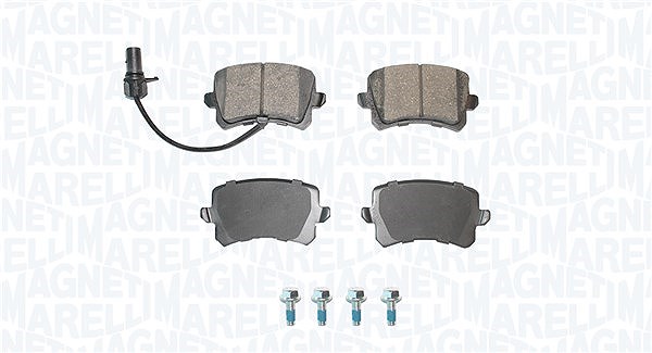 Magneti Marelli Bremsbelagsatz, Scheibenbremse [Hersteller-Nr. 363916060868] für Audi