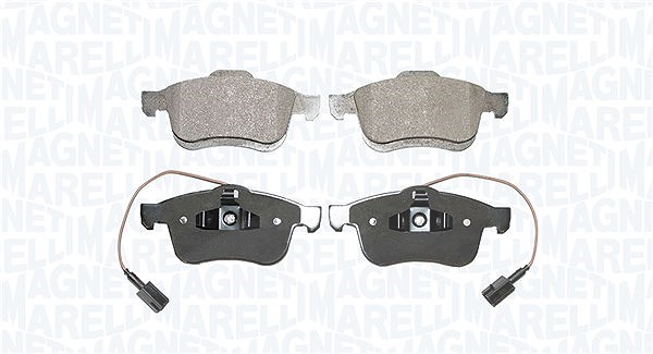 Magneti Marelli Bremsbeläge mit VWK vorne (Satz) [Hersteller-Nr. 363916060860] für Vauxhall, Chrysler, Fiat, Lancia, Opel