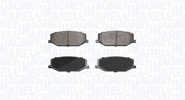 Magneti Marelli Bremsbelagsatz, Scheibenbremse [Hersteller-Nr. 363916060908] für Santana, Mazda, Suzuki