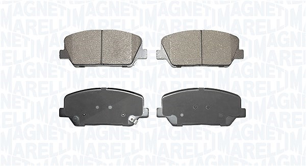 Magneti Marelli Bremsbelagsatz, Scheibenbremse [Hersteller-Nr. 363916060900] für Hyundai, Kia