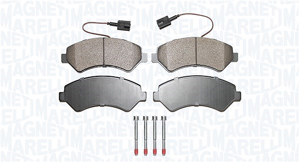 Magneti Marelli Bremsbelagsatz, Scheibenbremse [Hersteller-Nr. 363916060895] für Fiat, Opel, Citroën, Peugeot