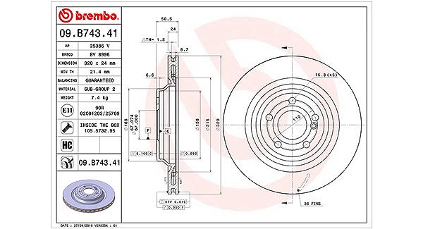 Magneti Marelli Bremsscheibe [Hersteller-Nr. 360406117901] für Mercedes-Benz
