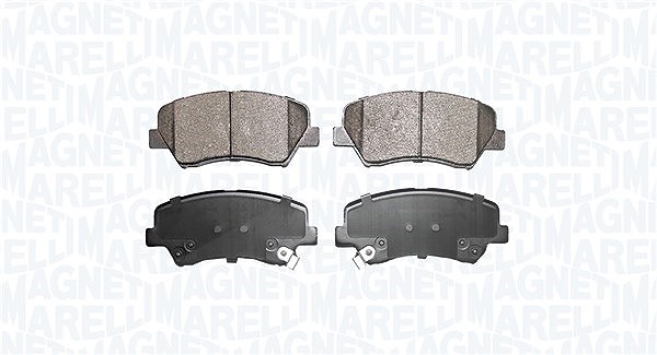 Magneti Marelli Bremsbelagsatz, Scheibenbremse [Hersteller-Nr. 363916060850] für Kia, Hyundai