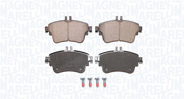 Magneti Marelli Bremsbelagsatz, Scheibenbremse [Hersteller-Nr. 363916060842] für BMW, Mercedes-Benz