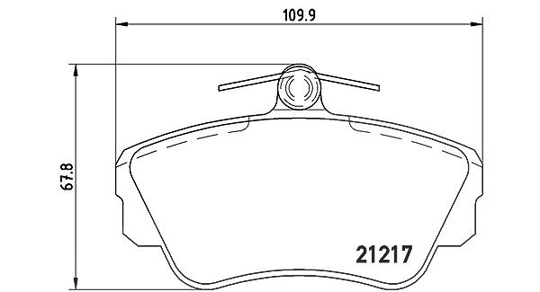Magneti Marelli Bremsbelagsatz, Scheibenbremse [Hersteller-Nr. 363700486010] für Volvo