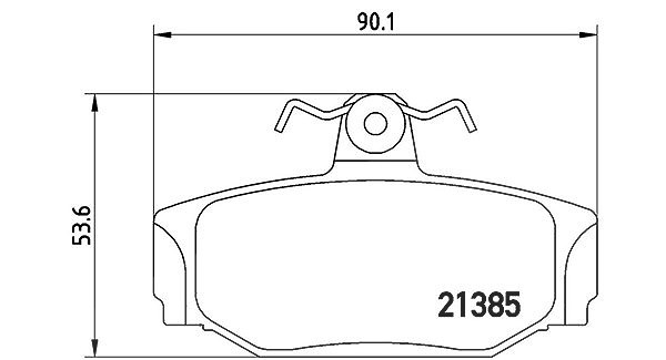 Magneti Marelli Bremsbelagsatz, Scheibenbremse [Hersteller-Nr. 363700486009] für Volvo