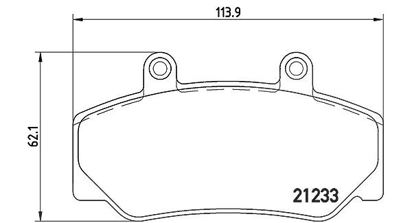 Magneti Marelli Bremsbelagsatz, Scheibenbremse [Hersteller-Nr. 363700486006] für Volvo, Umm