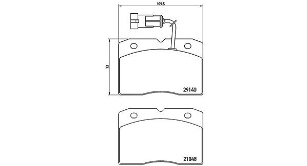 Magneti Marelli Bremsbelagsatz, Scheibenbremse [Hersteller-Nr. 363700506020] für Iveco