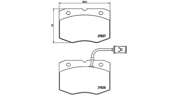 Magneti Marelli Bremsbelagsatz, Scheibenbremse [Hersteller-Nr. 363700506014] für Iveco