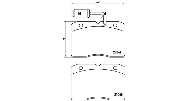 Magneti Marelli Bremsbelagsatz, Scheibenbremse [Hersteller-Nr. 363700506012] für Alfa Romeo, Iveco