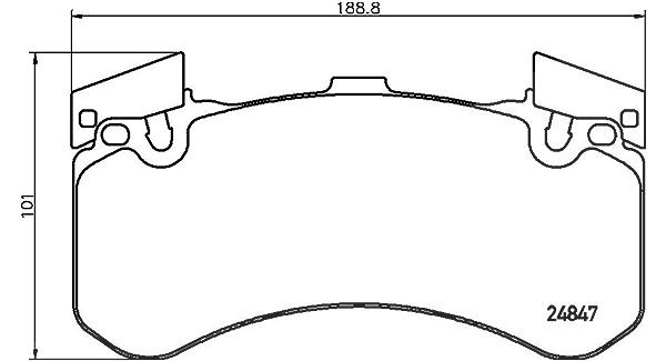 Magneti Marelli Bremsbelagsatz, Scheibenbremse [Hersteller-Nr. 363700485136] für Audi, Bentley