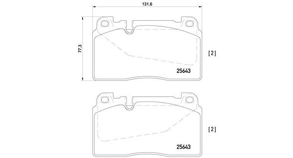 Magneti Marelli Bremsbelagsatz, Scheibenbremse [Hersteller-Nr. 363700485123] für Audi, Porsche