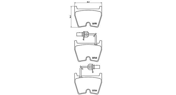 Magneti Marelli Bremsbelagsatz, Scheibenbremse [Hersteller-Nr. 363700485078] für Audi, VW
