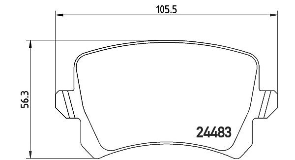 Magneti Marelli Bremsbelagsatz, Scheibenbremse [Hersteller-Nr. 363700485109] für Seat, Audi, VW