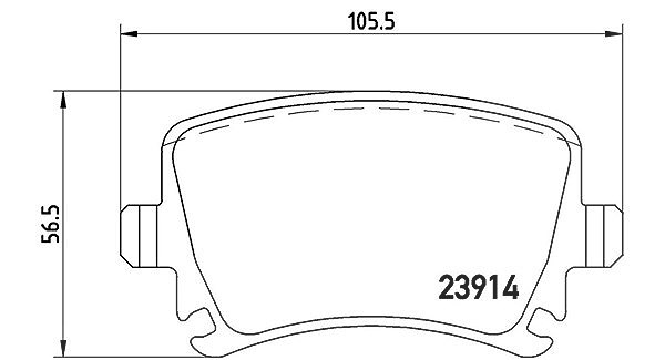 Magneti Marelli Bremsbelagsatz, Scheibenbremse [Hersteller-Nr. 363700485073] für Skoda, VW, Audi, Seat