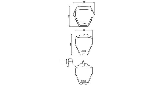 Magneti Marelli Bremsbelagsatz, Scheibenbremse [Hersteller-Nr. 363700485067] für VW, Audi