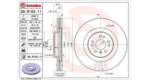 Magneti Marelli Bremsscheibe [Hersteller-Nr. 360406064101] für Mercedes-Benz