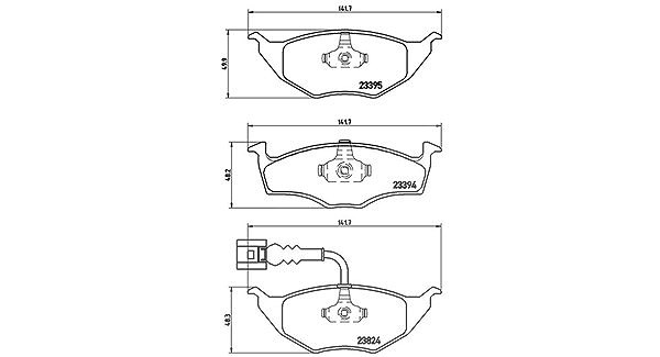 Magneti Marelli Bremsbelagsatz, Scheibenbremse [Hersteller-Nr. 363700485063] für Audi