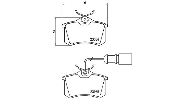 Magneti Marelli Bremsbelagsatz, Scheibenbremse [Hersteller-Nr. 363700485058] für Ford, Seat, VW