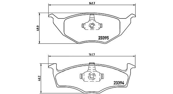 Magneti Marelli Bremsbelagsatz, Scheibenbremse [Hersteller-Nr. 363700485055] für VW