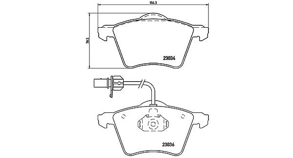Magneti Marelli Bremsbelagsatz, Scheibenbremse [Hersteller-Nr. 363700485052] für VW