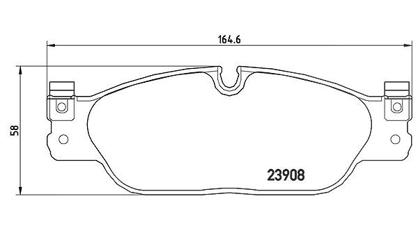 Magneti Marelli Bremsbelagsatz, Scheibenbremse [Hersteller-Nr. 363700436021] für Daimler, Jaguar