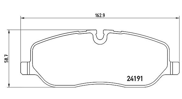 Magneti Marelli Bremsbeläge vorne (Satz) [Hersteller-Nr. 363700444014] für Land Rover