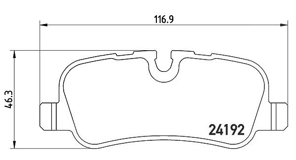 Magneti Marelli Bremsbelagsatz, Scheibenbremse [Hersteller-Nr. 363700444013] für Land Rover