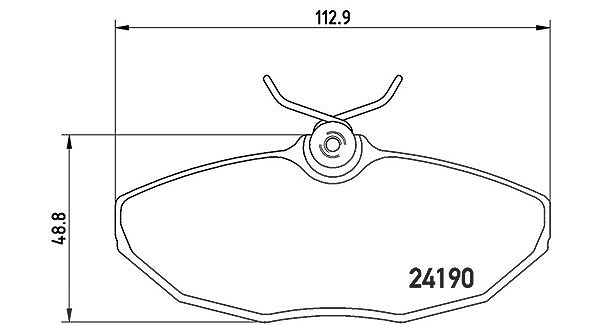 Magneti Marelli Bremsbelagsatz, Scheibenbremse [Hersteller-Nr. 363700436015] für Jaguar