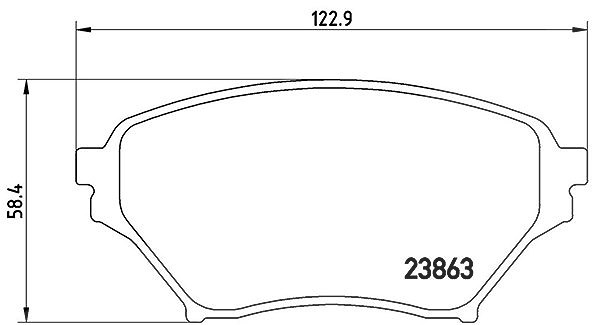 Magneti Marelli Bremsbelagsatz, Scheibenbremse [Hersteller-Nr. 363700449029] für Mazda
