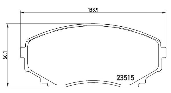 Magneti Marelli Bremsbelagsatz, Scheibenbremse [Hersteller-Nr. 363700449028] für Mazda