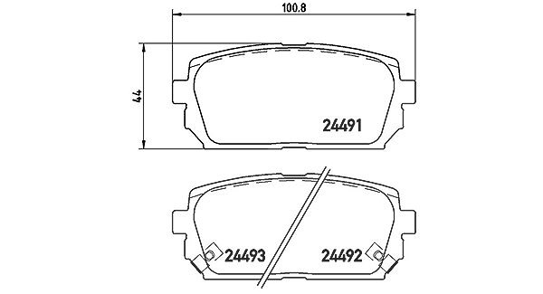 Magneti Marelli Bremsbelagsatz, Scheibenbremse [Hersteller-Nr. 363700430040] für Kia
