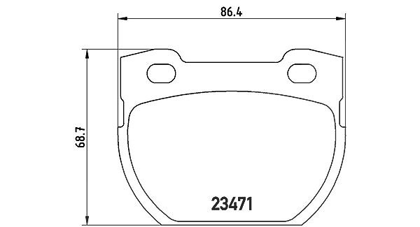 Magneti Marelli Bremsbelagsatz, Scheibenbremse [Hersteller-Nr. 363700444006] für Land Rover