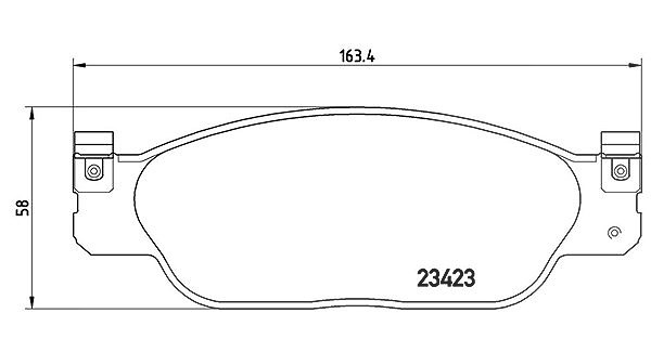 Magneti Marelli Bremsbelagsatz, Scheibenbremse [Hersteller-Nr. 363700436012] für Ford Usa, Lincoln, Jaguar