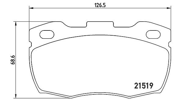 Magneti Marelli Bremsbelagsatz, Scheibenbremse [Hersteller-Nr. 363700444005] für Land Rover