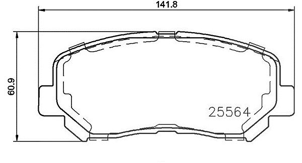 Magneti Marelli Bremsbelagsatz, Scheibenbremse [Hersteller-Nr. 363700437019] für Jeep