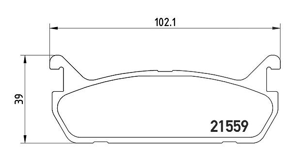 Magneti Marelli Bremsbelagsatz, Scheibenbremse [Hersteller-Nr. 363700449015] für Suzuki, Mazda, Daihatsu
