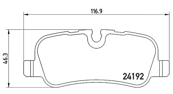 Magneti Marelli Bremsbelagsatz, Scheibenbremse [Hersteller-Nr. 363700444019] für Land Rover