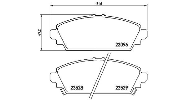 Magneti Marelli Bremsbelagsatz, Scheibenbremse [Hersteller-Nr. 363700428031] für Honda