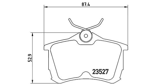 Magneti Marelli Bremsbelagsatz, Scheibenbremse [Hersteller-Nr. 363700428030] für Honda