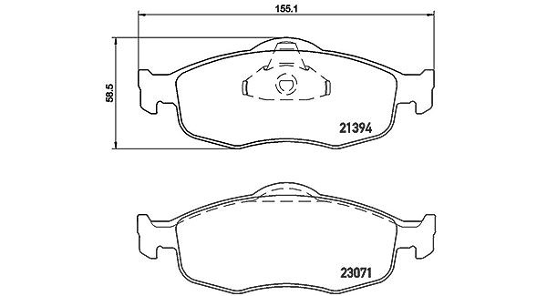 Magneti Marelli Bremsbelagsatz, Scheibenbremse [Hersteller-Nr. 363700424037] für Ford Usa, Ford