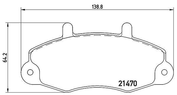 Magneti Marelli Bremsbelagsatz, Scheibenbremse [Hersteller-Nr. 363700424032] für Ford