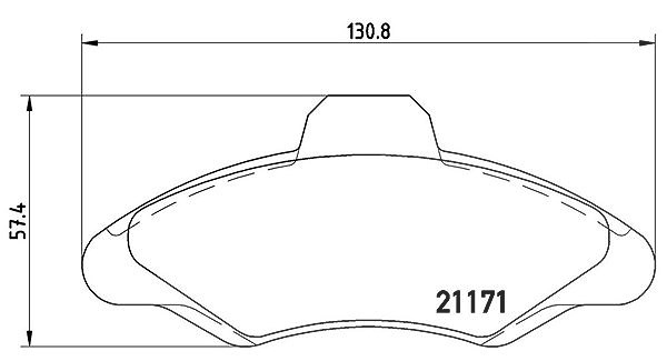 Magneti Marelli Bremsbelagsatz, Scheibenbremse [Hersteller-Nr. 363700424029] für Ford