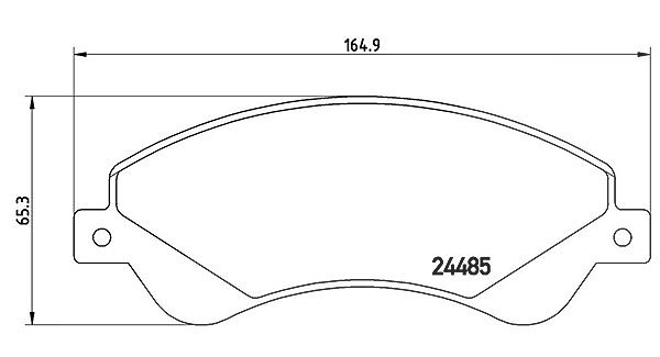 Magneti Marelli Bremsbelagsatz, Scheibenbremse [Hersteller-Nr. 363700424065] für Ford