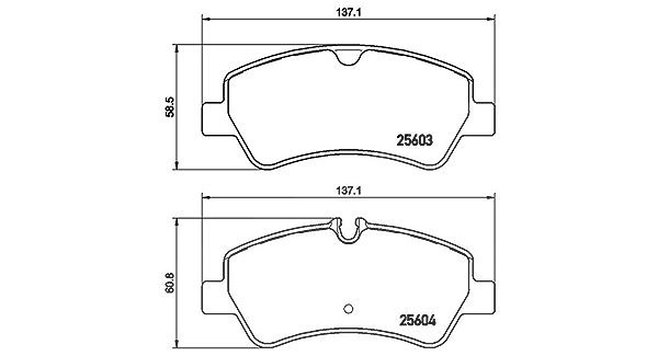 Magneti Marelli Bremsbeläge hinten (Satz) [Hersteller-Nr. 363700424160] für Ford
