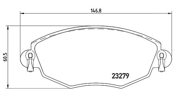 Magneti Marelli Bremsbelagsatz, Scheibenbremse [Hersteller-Nr. 363700424060] für Ford, Jaguar